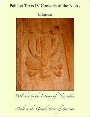 Book cover of Pahlavi Texts IV Contents of the Nasks