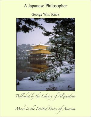 Cover of the book A Japanese Philosopher by Various Authors