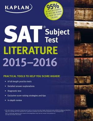 Cover of the book Kaplan SAT Subject Test Literature 2015-2016 by Kaplan Nursing