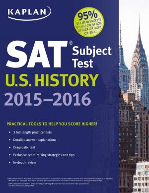 Cover of Kaplan SAT Subject Test U.S. History 2015-2016