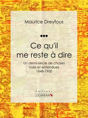 Cover of the book Ce qu'il me reste à dire by Guy de Maupassant, Ligaran