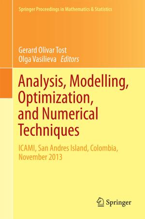 Cover of the book Analysis, Modelling, Optimization, and Numerical Techniques by Ana Maria Verissimo, Sanghamitra M. Misra