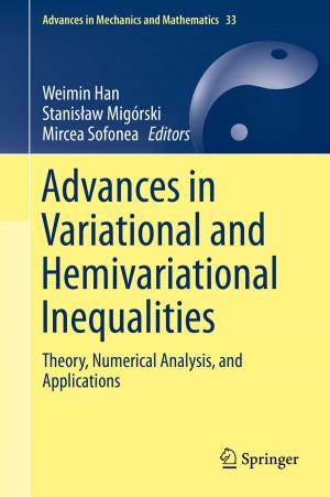 Cover of Advances in Variational and Hemivariational Inequalities