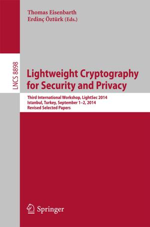 Cover of the book Lightweight Cryptography for Security and Privacy by Battal Yilmaz