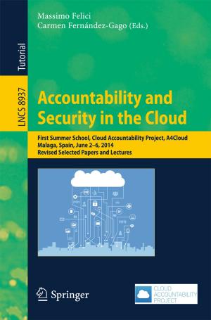Cover of the book Accountability and Security in the Cloud by Susan Ledger, Lesley Vidovich, Tom O'Donoghue
