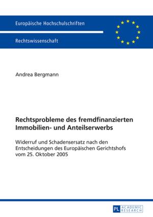 Book cover of Rechtsprobleme des fremdfinanzierten Immobilien- und Anteilserwerbs