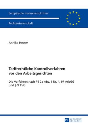Cover of the book Tarifrechtliche Kontrollverfahren vor den Arbeitsgerichten by 