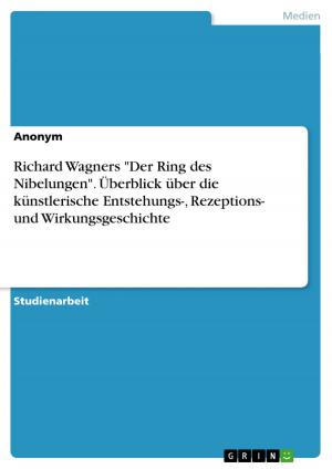 Cover of the book Richard Wagners 'Der Ring des Nibelungen'. Überblick über die künstlerische Entstehungs-, Rezeptions- und Wirkungsgeschichte by Andre Müller