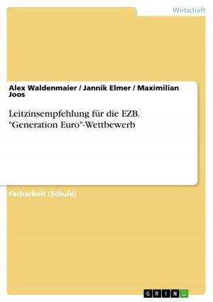 Cover of the book Leitzinsempfehlung für die EZB. 'Generation Euro'-Wettbewerb by Eva Scheller-Bötschi
