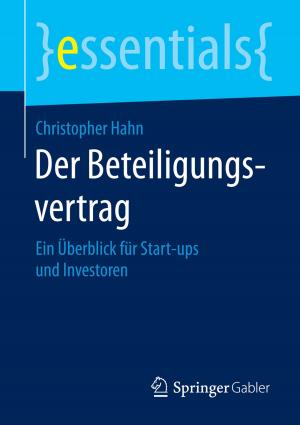 Cover of the book Der Beteiligungsvertrag by Wolfgang Griepentrog, Manfred Piwinger