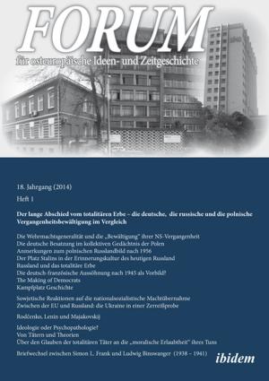 Cover of the book Forum für osteuropäische Ideen- und Zeitgeschichte. 18. Jahrgang, Heft 1 by Jessica Berry, Irmbert Schenk, Hans Jürgen Wulff