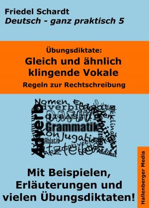 Cover of Übungsdiktate: Gleich und ähnlich klingende Vokale. Regeln zur Rechtschreibung mit Beispielen und Wortlisten