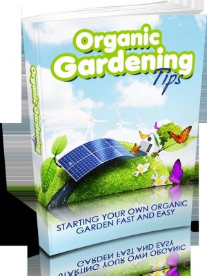 Book cover of Organic gardening tips