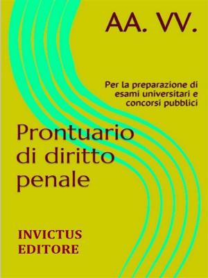 Cover of the book Prontuario di diritto penale by anonymous