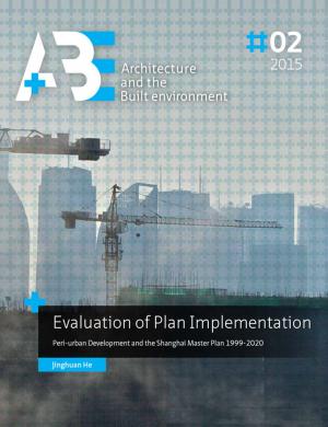 Cover of the book Evaluation of Plan Implementation by Johan Van Der Zwart