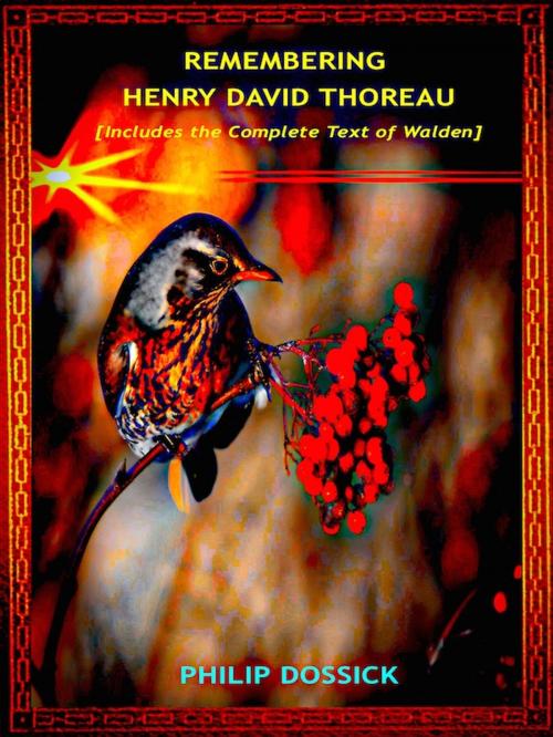 Cover of the book Remembering Henry David Thoreau by Philip Dossick, Editions Artisan Devereaux LLC
