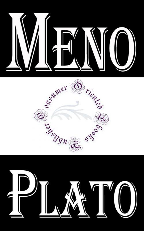 Cover of the book Meno by Plato, Consumer Oriented Ebooks Publisher