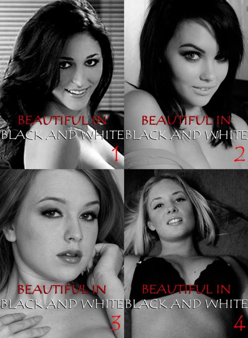 Cover of the book Beautiful in Black and White Collected Edition 1 - 4 erotic photo books in one by Athena Watson, XXX Books