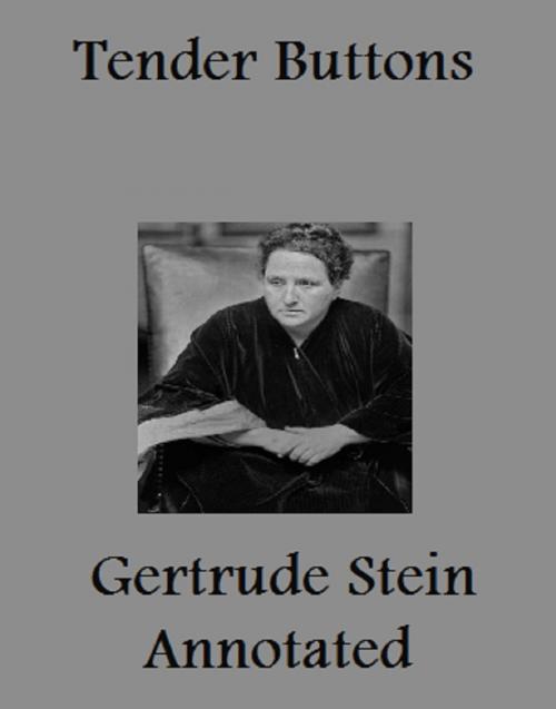 Cover of the book Tender Buttons (Annotated) by Gertrude Stein, Bronson Tweed Publishing