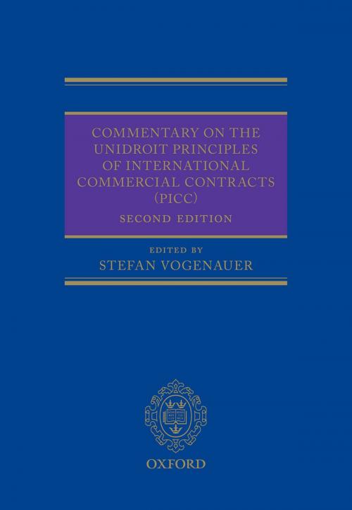 Cover of the book Commentary on the UNIDROIT Principles of International Commercial Contracts (PICC) by , OUP Oxford
