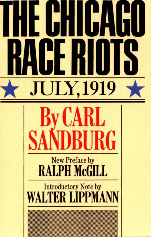 Cover of the book Chicago Race Riots by Carl Sandburg, HMH Books