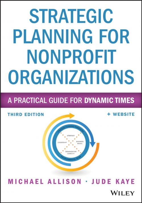 Cover of the book Strategic Planning for Nonprofit Organizations by Michael Allison, Jude Kaye, Wiley