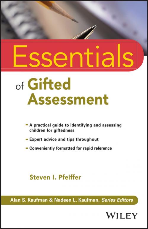 Cover of the book Essentials of Gifted Assessment by Steven I. Pfeiffer, Wiley