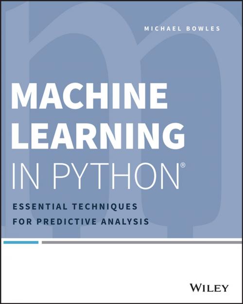 Cover of the book Machine Learning in Python by Michael Bowles, Wiley