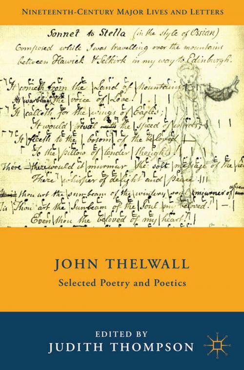 Cover of the book John Thelwall by , Palgrave Macmillan US