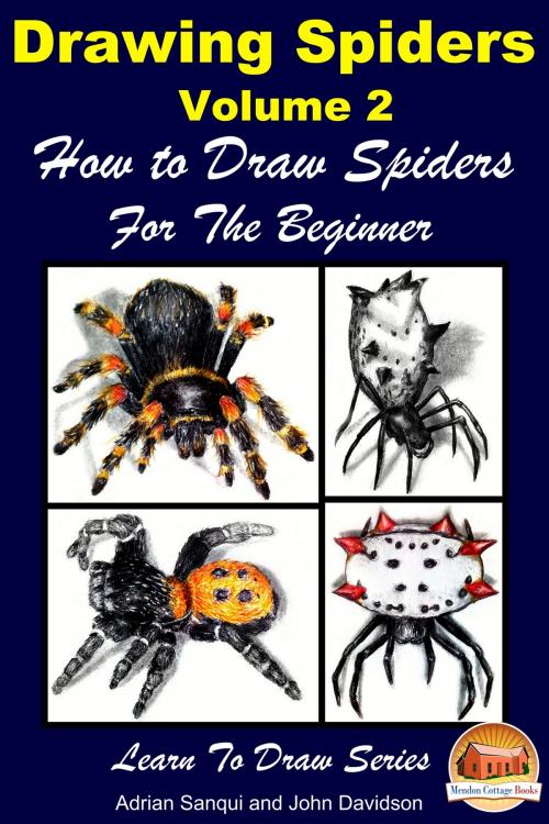 Cover of the book Drawing Spiders Volume 2: How to Draw Spiders For the Beginner by Adrian Sanqui, John Davidson, Mendon Cottage Books