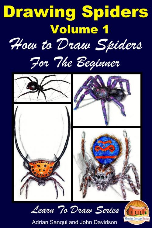 Cover of the book Drawing Spiders Volume 1: How to Draw Spiders For the Beginner by Adrian Sanqui, John Davidson, Mendon Cottage Books