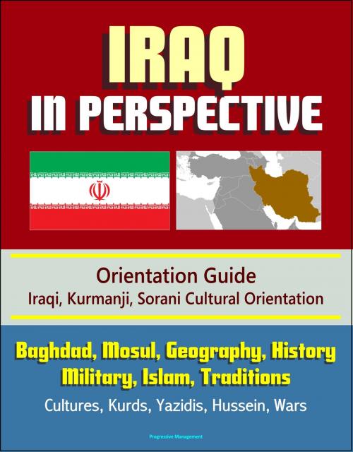 Cover of the book Iraq in Perspective: Orientation Guide, Iraqi, Kurmanji, Sorani Cultural Orientation: Baghdad, Mosul, Geography, History, Military, Islam, Traditions, Cultures, Kurds, Yazidis, Hussein, Wars by Progressive Management, Progressive Management