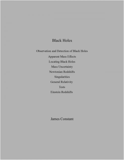 Cover of the book Black Holes by James Constant, James Constant