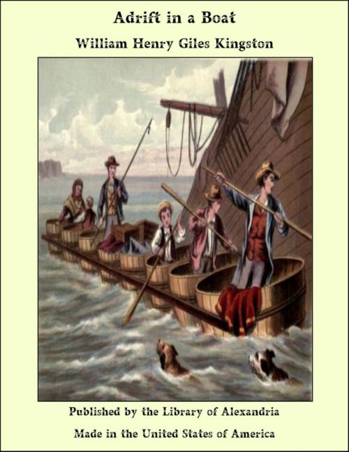 Cover of the book Adrift in a Boat by William Henry Giles Kingston, Library of Alexandria