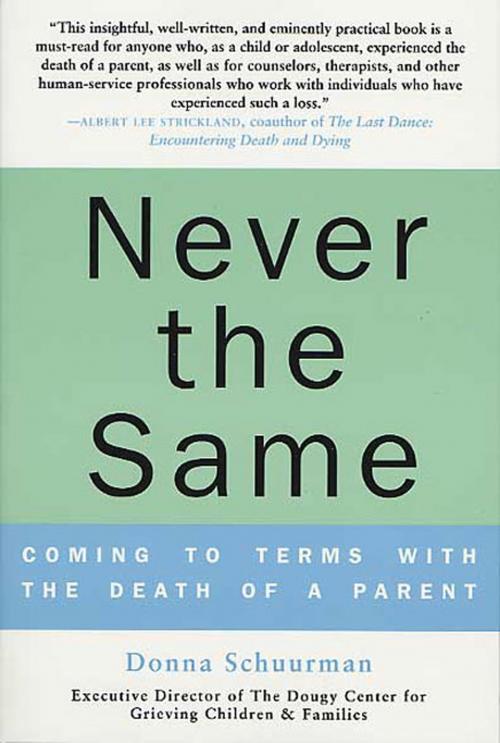 Cover of the book Never the Same by Donna Schuurman, St. Martin's Publishing Group