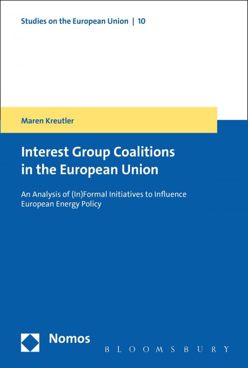 Cover of the book The Formation of Coalitions in the European Union by Maren Kreutler, Bloomsbury Publishing