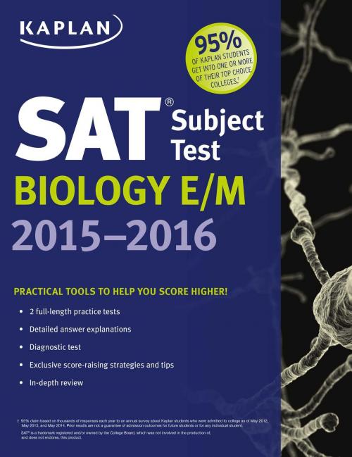 Cover of the book Kaplan SAT Subject Test Biology E/M 2015-2016 by Kaplan Test Prep, Kaplan Publishing