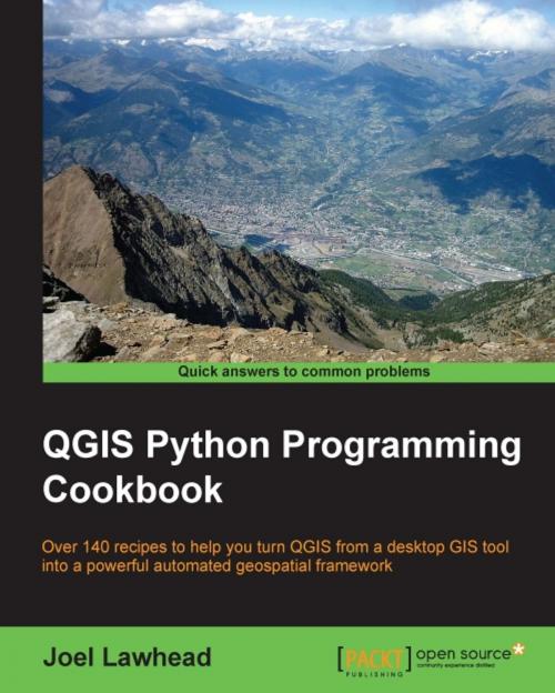 Cover of the book QGIS Python Programming Cookbook by Joel Lawhead, Packt Publishing