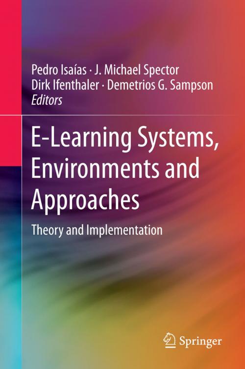 Cover of the book E-Learning Systems, Environments and Approaches by , Springer International Publishing
