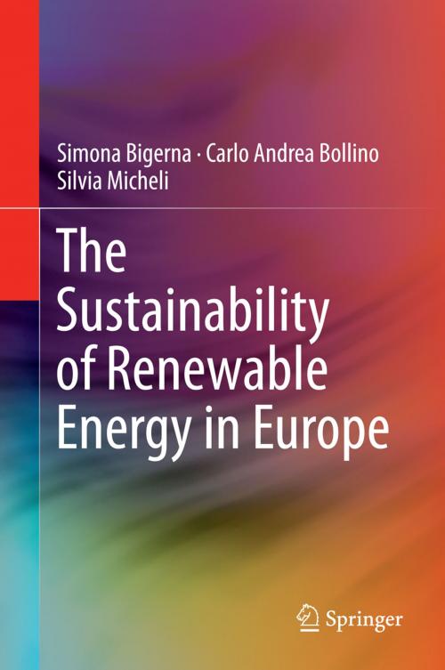 Cover of the book The Sustainability of Renewable Energy in Europe by Simona Bigerna, Carlo Andrea Bollino, Silvia Micheli, Springer International Publishing