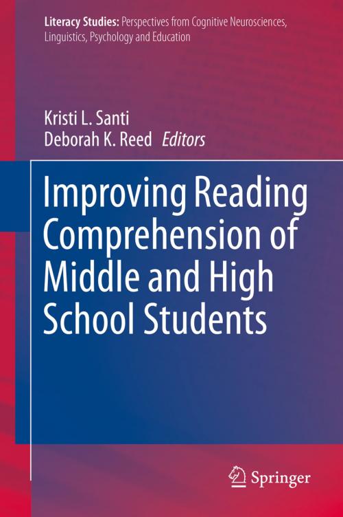 Cover of the book Improving Reading Comprehension of Middle and High School Students by , Springer International Publishing