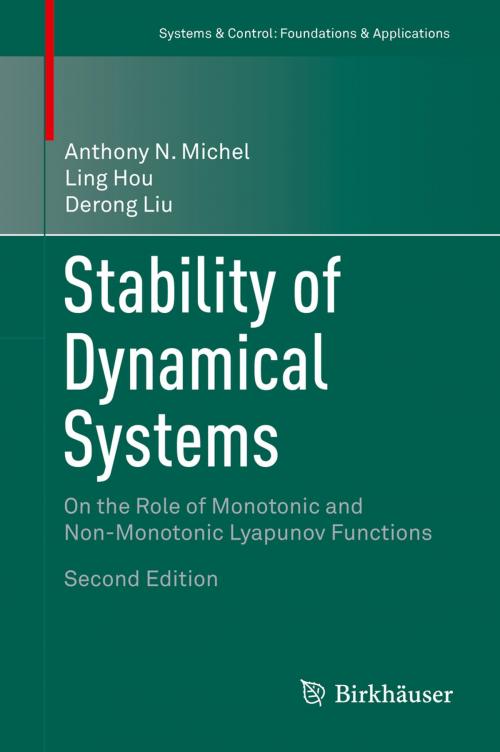 Cover of the book Stability of Dynamical Systems by Ling Hou, Anthony N. Michel, Derong Liu, Springer International Publishing