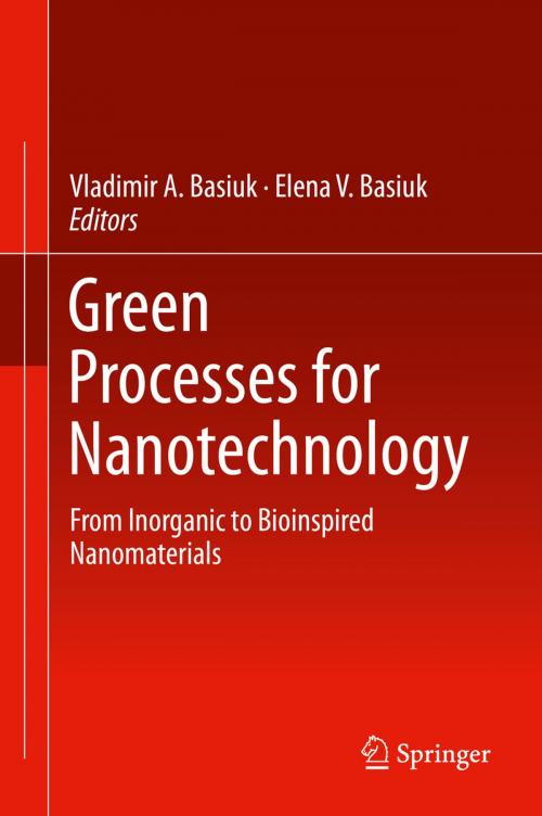 Cover of the book Green Processes for Nanotechnology by , Springer International Publishing