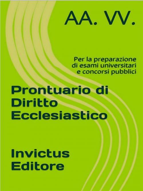 Cover of the book Prontuario di diritto ecclesiastico by AA. VV., Invictus Editore