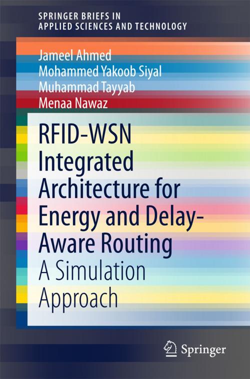 Cover of the book RFID-WSN Integrated Architecture for Energy and Delay- Aware Routing by Jameel Ahmed, Mohammed Yakoob Siyal, Muhammad Tayyab, Menaa Nawaz, Springer Singapore