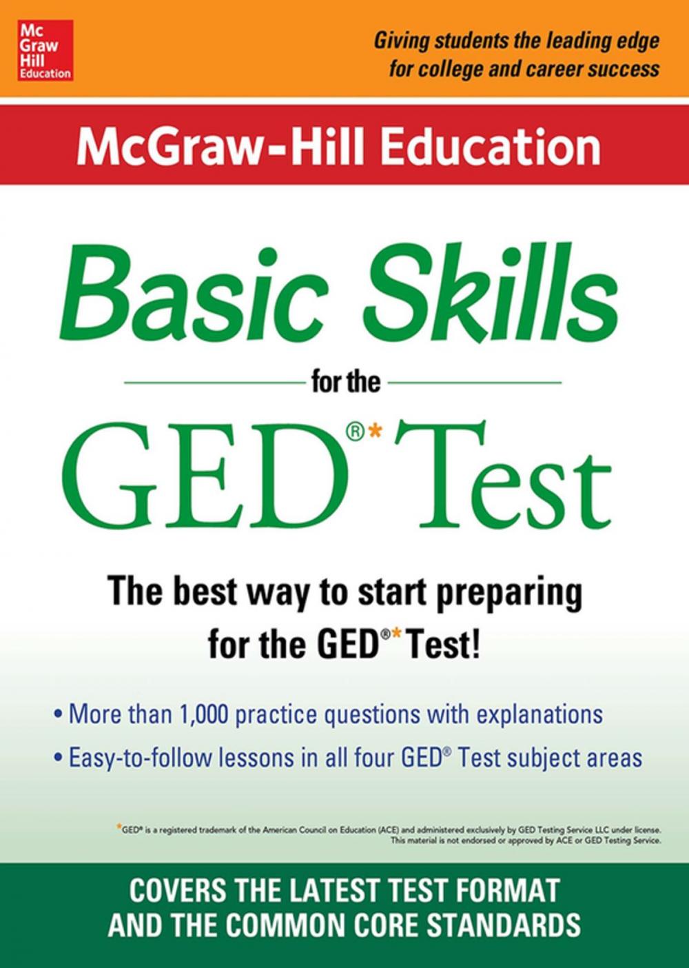 Big bigCover of McGraw-Hill Education Basic Skills for the GED Test