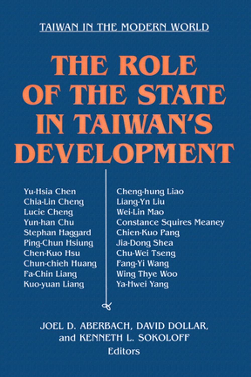 Big bigCover of The Role of the State in Taiwan's Development