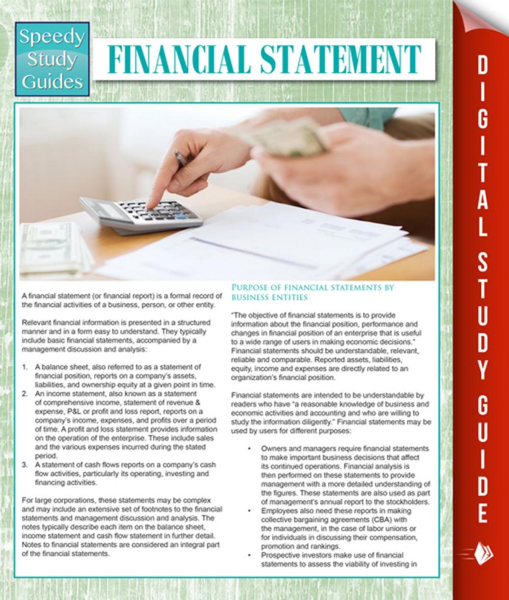 Big bigCover of Financial Statements (Speedy Study Guides)