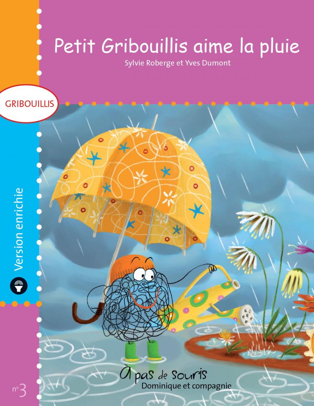 Big bigCover of Petit Gribouillis aime la pluie - version enrichie