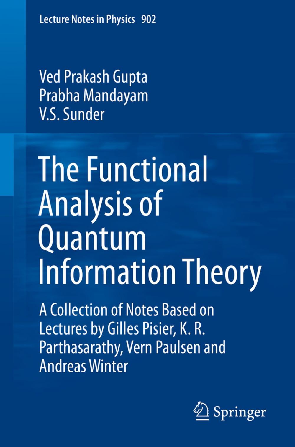 Big bigCover of The Functional Analysis of Quantum Information Theory